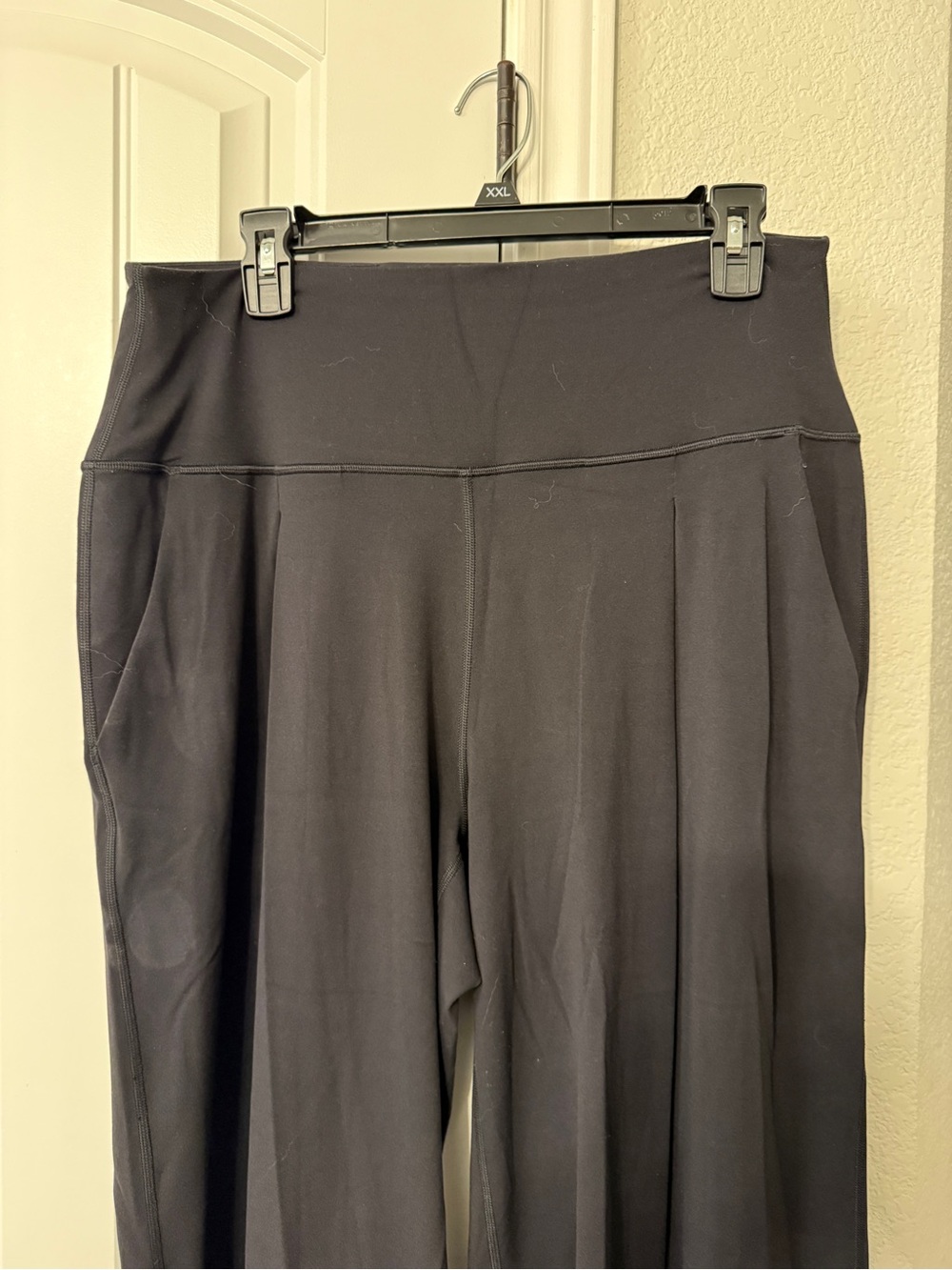 lululemon athletica Black Wide-Leg High-Rise Yoga Pants